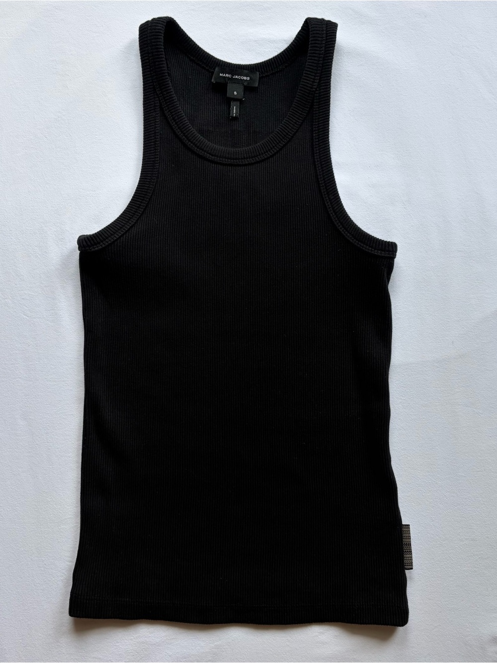 Marc Jacobs Black Ribbed Tank